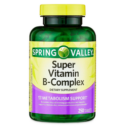 Spring Valley Super B-Complex, 250 Tablets